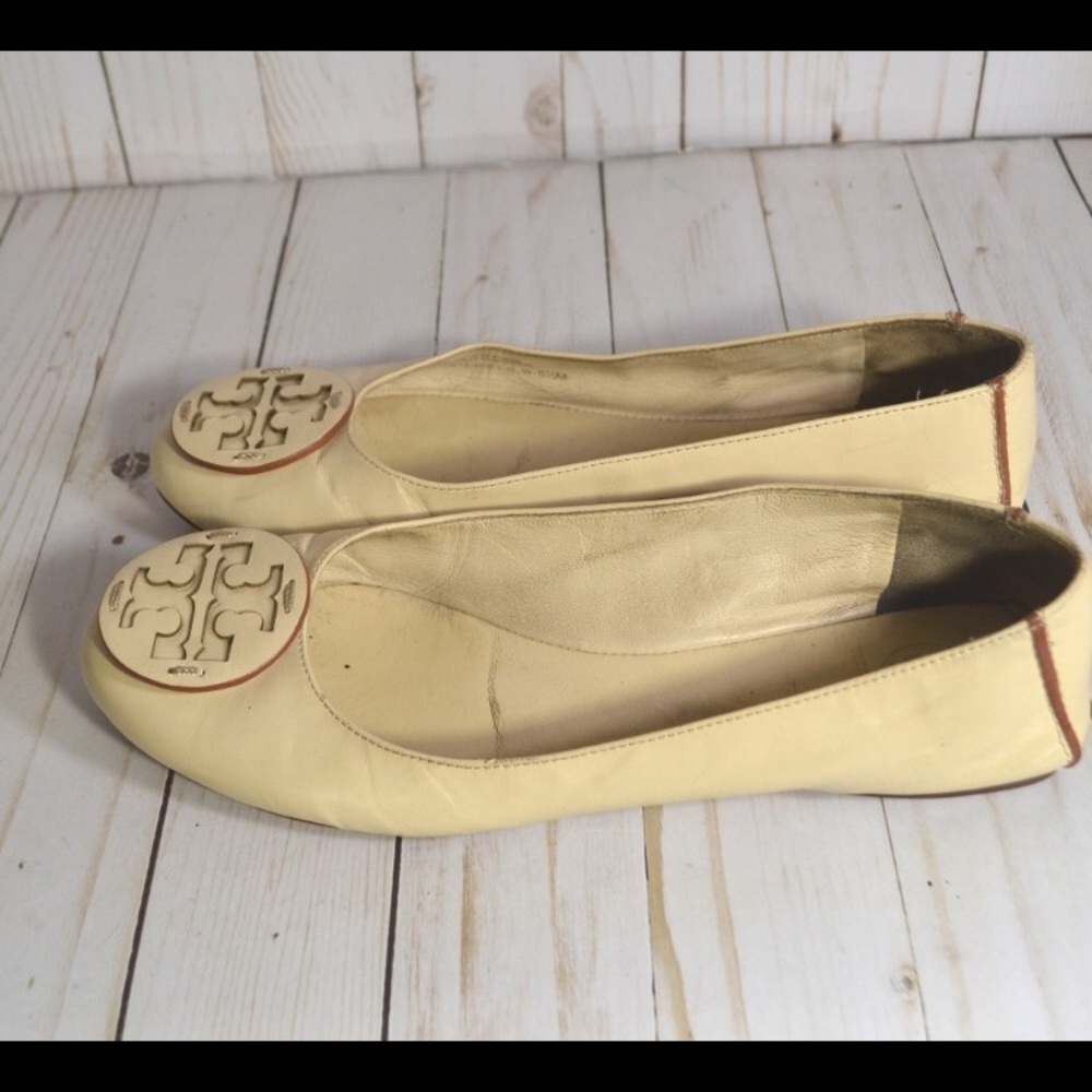 Tory burch cream flats